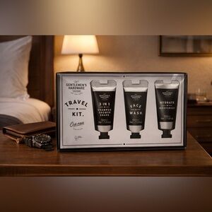 Gentlemen’s Hardware Oak Moss Travel Grooming Kit | Flight Ready Set | NWT